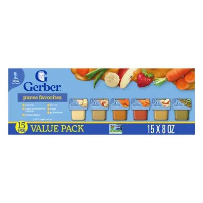 Gerber 2nd Foods Fruit & Veggie Variety Pack, 4 oz., 30 ct.