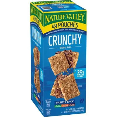 Nature Valley Knusper-Müsliriegel Vorteilspackung, 49 Stück.