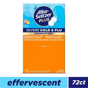 Alka-Seltzer Plus Severe Cold and Flu Effervescent Tablets, Citrus 72 ct.