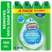 Scrubbing Bubbles Bathroom Cleaner, Rainshower, 4 ct., 100 oz.