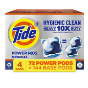 Tide Hygienic Clean Power PODS منظف غسيل، أصلي، 72 كبسولة.