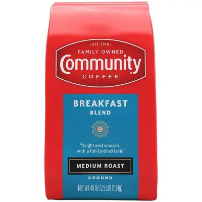 Community Coffee Breakfast Blend gemahlener Kaffee, 40 oz.