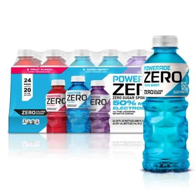 POWERADE ZERO Variety Pack Sports Drink, 20 fl. oz., 24 pk.