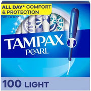 Tampax Pearl with LeakGuard Braid, Light, 50 ct., 2 pk.