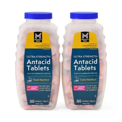 Member's Mark Ultra Strength Antacid Chewable Tablets, Assorted Berry, 265 ct./pk., 2 pk.