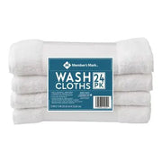 Member's Mark Kommerzielle Hospitality Waschlappen, Weiß, 24er-Pack