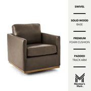 Member's Mark Modern Classic Leather Swivel Chair, Assorted Colors