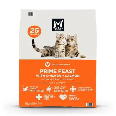 Member's Mark™ Prime Feast Trockenfutter für Katzen mit Huhn + Lachs, 11,3 kg