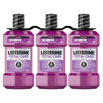 Listerine Total Care Fresh Mint Mouthwash, 33.8 fl. oz., 3 pk.
