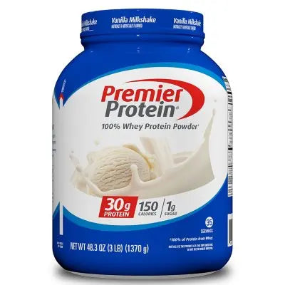 Premier Protein 30g High Protein Powder, Vanilla Milkshake, 3 lbs.