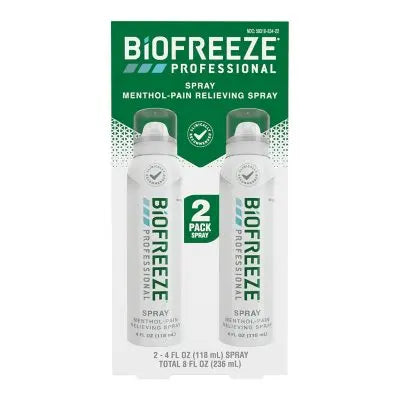 Biofreeze Professional Menthol Pain Relief Spray, 4 fl. oz, 2 pk.