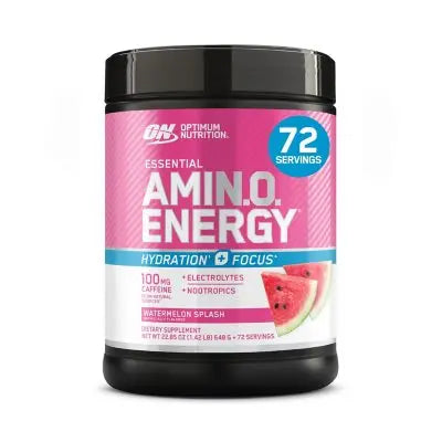 Optimum Nutrition, Amino Energy + Focus, Pre-Workout, Watermelon, 1.42 lbs.