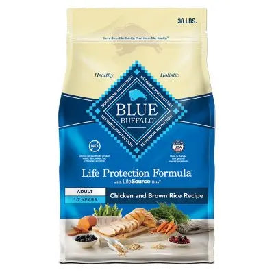 Blue Life Protection Formula Huhn und Reis, Natürliches Trockenfutter für ausgewachsene Hunde, 17,2 kg