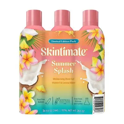 Skintimate Summer Splash Shave Gel, 9.5 oz., 3 pk.