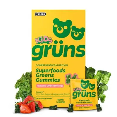 Gruns Kids Bio Superfood Grüner Multivitamin Gummis, 25 Stk.