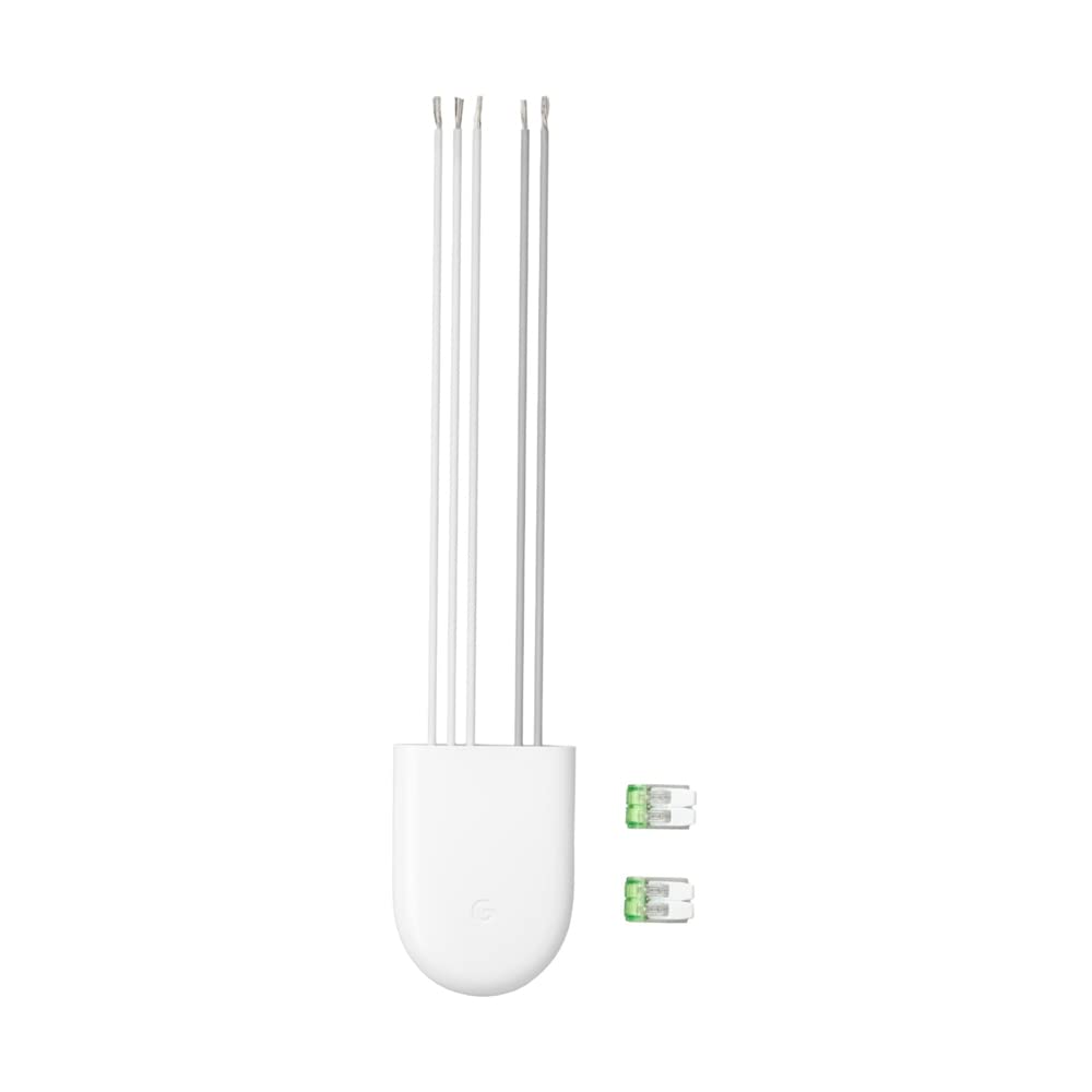 Google Nest Power Connector - C Wire Adapter for Smart Thermostats - 3.98in Accessory, Snow