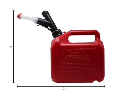 Garage Boss Press 'N Pour Gas Can | 2 gallon | Red | SKU: GB320