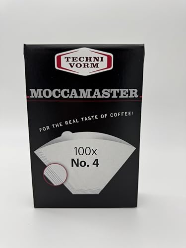 Technivorm Moccamaster #4 White Paper Filters, 100-count per box