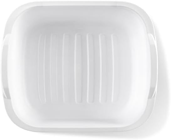 Tribello Plastic Wash Tub Dishpan Basin and Foot Bath for Soaking Feet, Laundry Hand Wash Bucket, Dish Pans for Washing and Storage Cleaning Supplies - 12 Quarts - Heavy Duty - Made in USA (White)