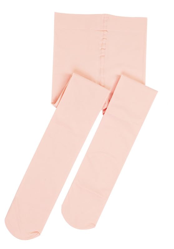 DIPUG Ballet Tights for Girls Dance Tights Toddler Thick Soft Footed Kids Pink Stockings Size 3t 4t 5t, 1 Pack