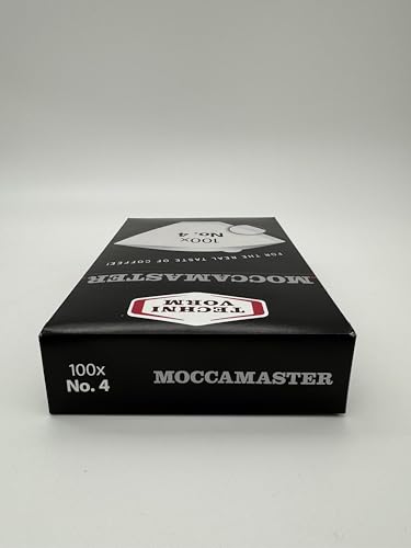 Technivorm Moccamaster #4 White Paper Filters, 100-count per box