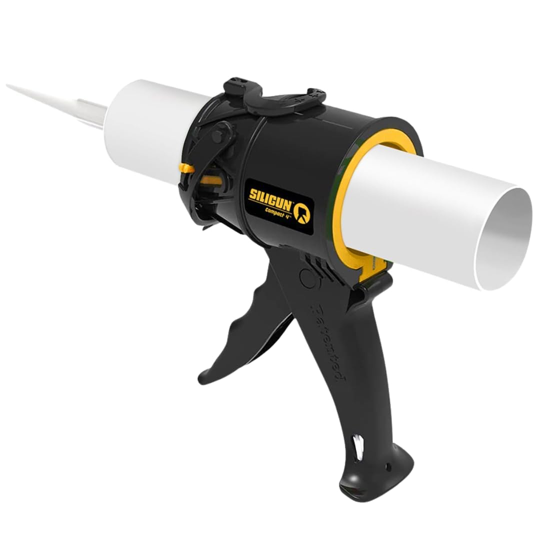 SILIGUN Gen-3 Kompakte Kartuschenpresse - Tropffreie Silikonpistole - Patentiertes Design - Leichter ABS-Rahmen - Funktioniert mit allen 10 oz Tuben