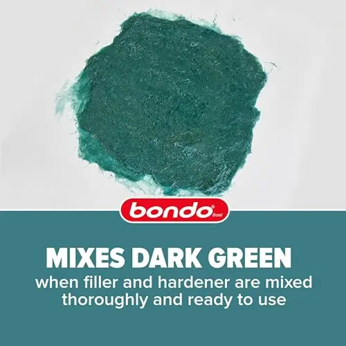3M Bondo Short Strand Fiberglass Reinforced Filler 1.37 LB (621 g) with Bondo Cream Hardener 0.5 oz (14g), Repair Holes Up To 0.5 IN, Waterproof (SS-PT-ES)