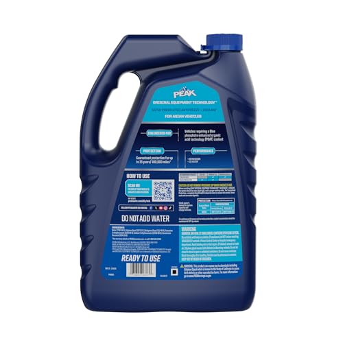 PEAK OET Extended Life Blue 50/50 Prediluted Antifreeze/Coolant for Asian Vehicles, 1 Gal.