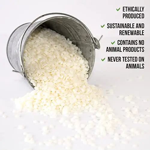 American Soy Organics Freedom Soy Wax Beads for Candle Making - Natural Candle Making Supplies - Paraffin-Free, Beeswax-Free Candle Wax for Container Candles, Tealights and Wax Melts, 10 lbs