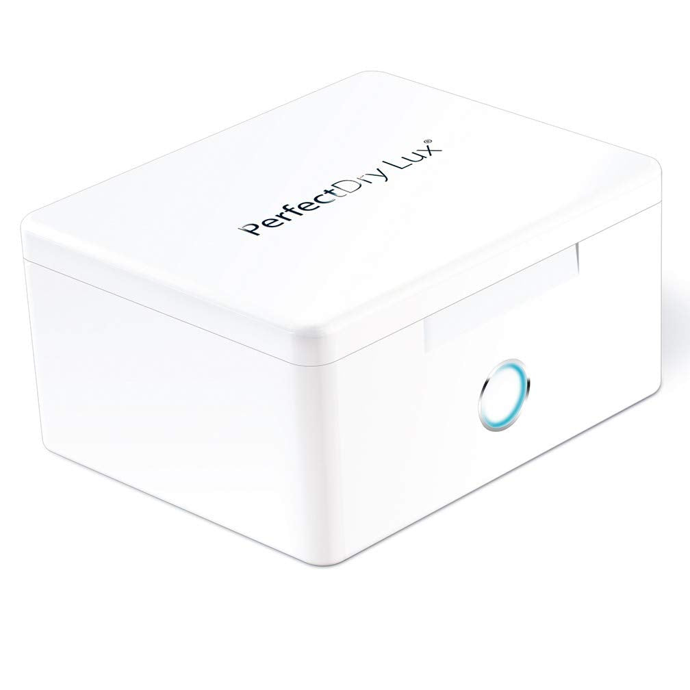 PerfectDry LUX | World's Fastest Hearing Aid Dryer, Dehumidifier Accessory | UV-C Ultraviolet Light Box Kit | Removes Sweat & Moisture from Hearing Aids, Airpods, Wireless Earbuds, Ear Amplifiers