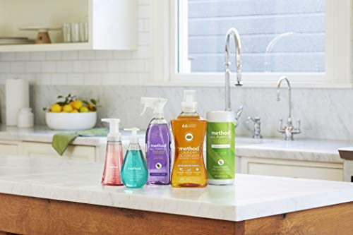 Method Gel Dish Soap Refill, Lime + Sea Salt Scent, Powerful Cleaning Formula, Large Refill Tub, Biodegradable Formula, Cuts Through Grease, 54 Fl Oz