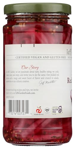 Jeff's Garden Pickled Red Onions, 12 FZ
