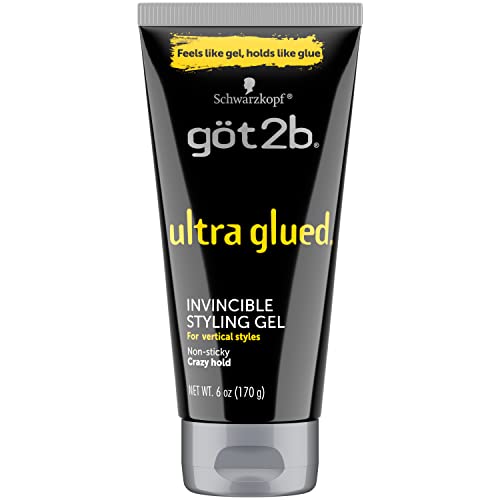 Got2B Glued Styling Spiking Hair Gel 2 - 6 oz tubes + 1 Travel 1.25 oz tube