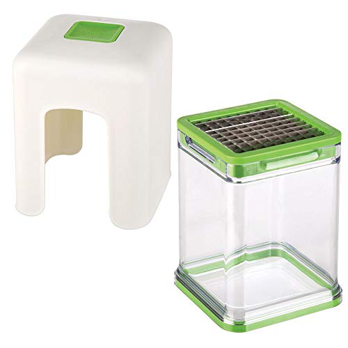 PrepWorks Tower Fry Cutter – Heavy-Duty Potato Cutter for Perfect Fries, Easy-to-Use, Stainless Steel Blades, BPA-Free