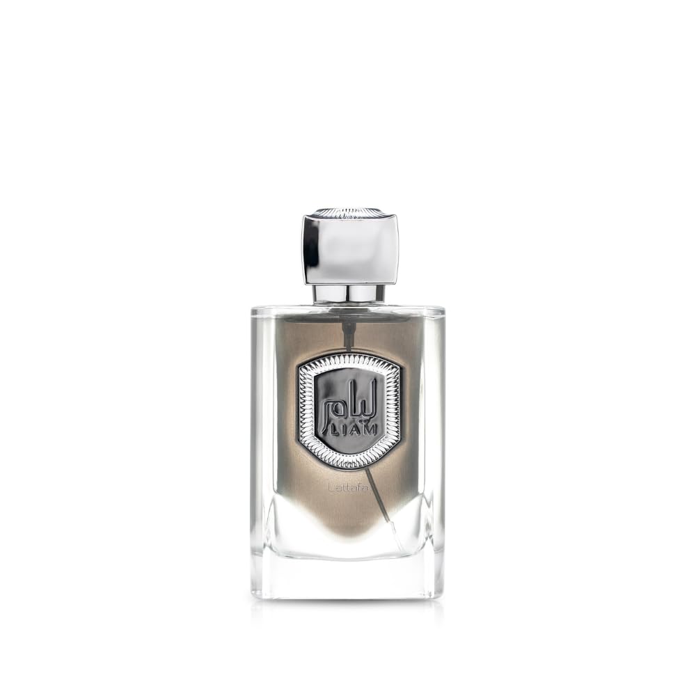 Lattafa Liam Grey Eau de Parfum Spray for Unisex, 3.4 Ounce
