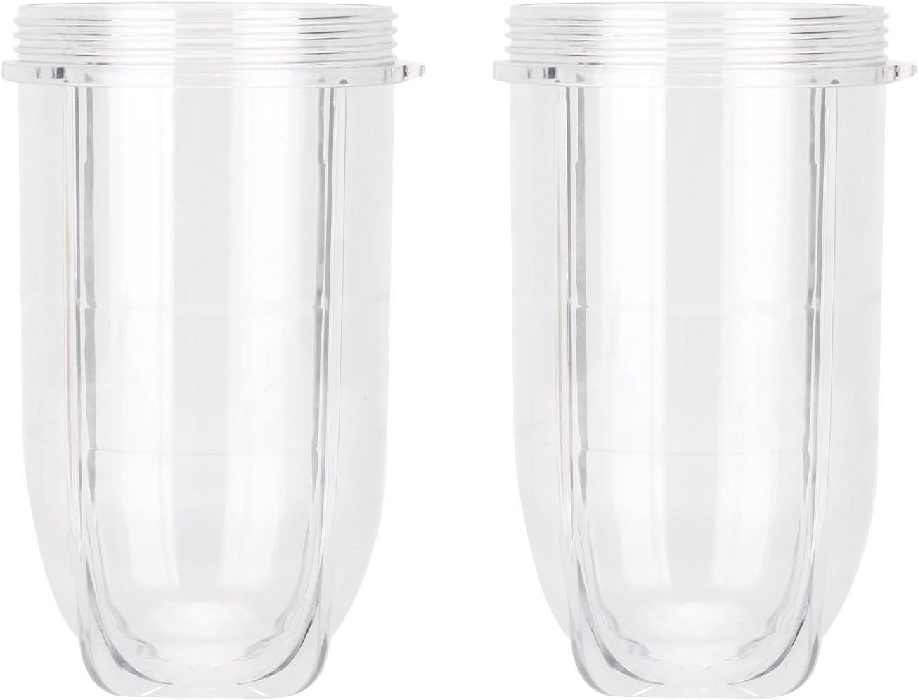 2 Stück Ersatzbecher für Magic Bullet Ersatzteile 16 Unzen Mixerbecher Behälter kompatibel mit 250W Magic Bullet MB1001 Serie Entsafter Mixer