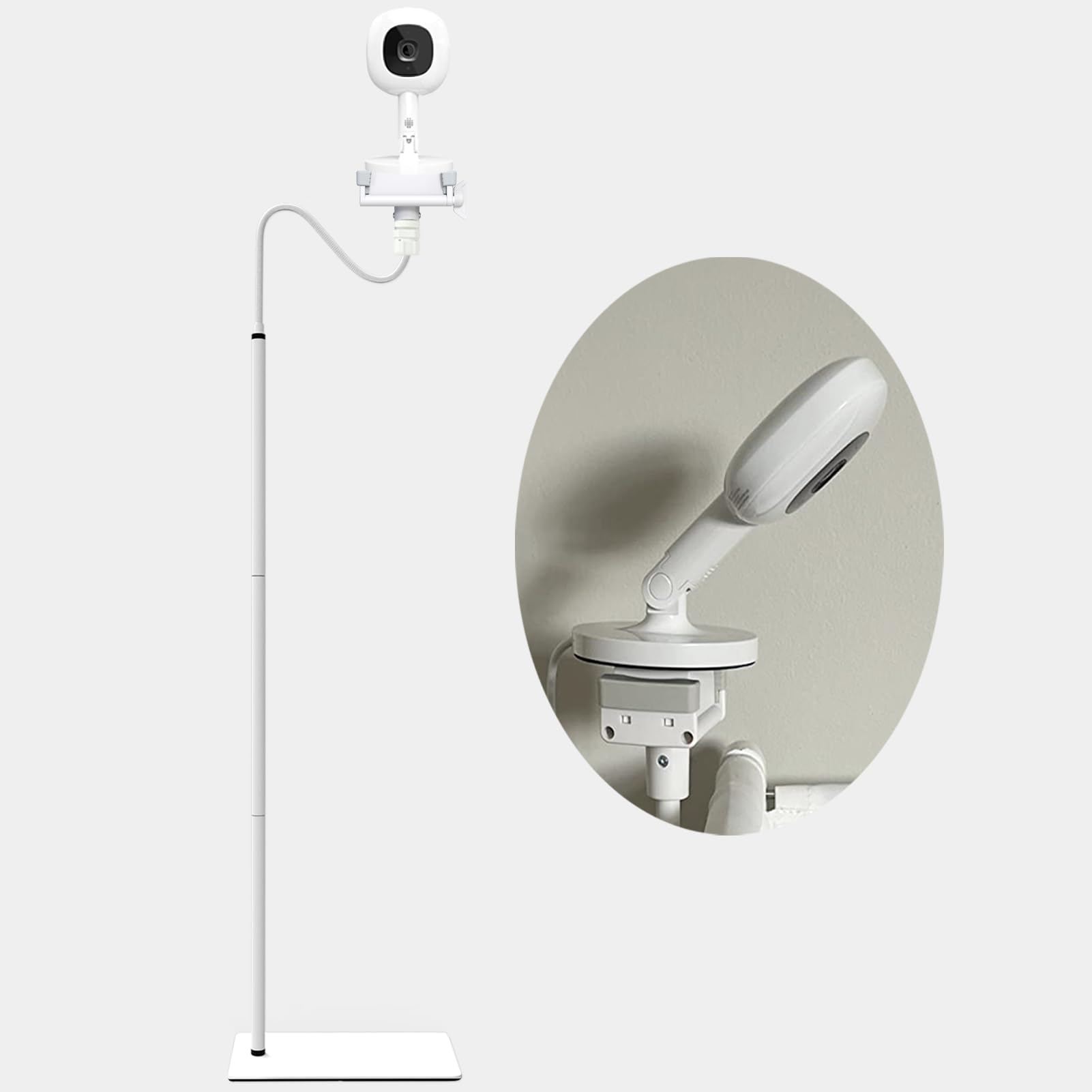 EYSAFT Baby Monitor Floor Stand Holder Mount Compactible for Nanit Pro & Flex Stand,Infant Optics DXR-8 Pro,VTech VM901/VM819/RM7764,Momcozy,HelloBaby,eufy E110,nooie IPC100,Motorola VM75/VM50G/VM44