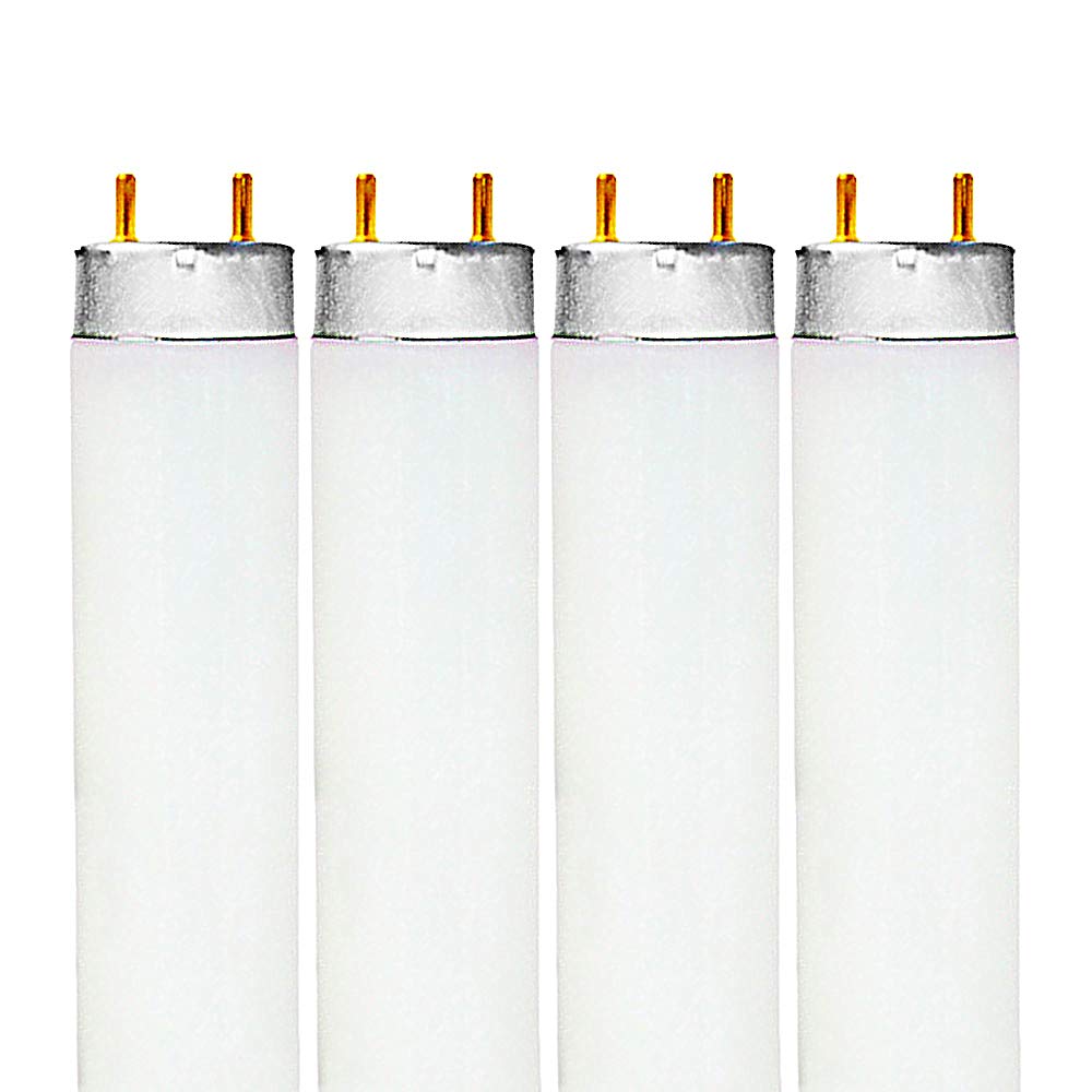LUXRITE F32T8/841 T8 Leuchtstoffröhre (2,5 cm Durchmesser), 32 W, 122 cm, 4100 K Kaltweiß, 2800 Lumen, G13 Bi-Pin-Sockel, (Nur T8, nicht kompatibel mit T12 oder LED-Leuchten) - LR20732, 4er-Pack