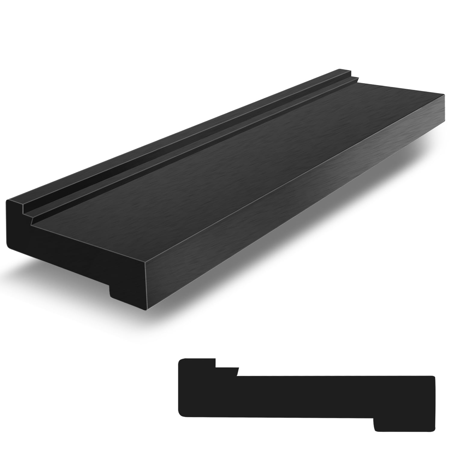 Schlagklotz für Vinyl-Dielenböden, NAACOO 3 Kanten - für verschiedene Bodenstärken. Doppelseitig mit Einkerbungen - für Nut-und-Feder- oder Klick-Böden, universelles Laminat-/Vinyl-Verlegewerkzeug.