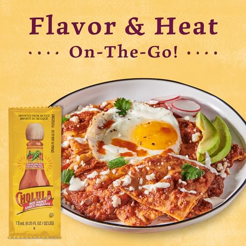 Cholula Original Hot Sauce Packets, 200 count - One 200 Count Individual Hot Sauce Packets with Mexican Peppers and Signature Spice Blend, Perfect Single-Serve Size for Delivery and Takeout