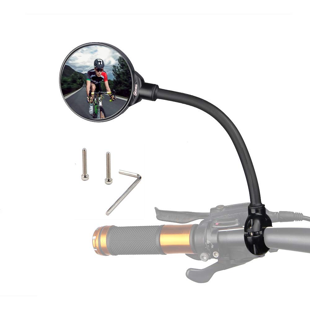 Fahrradspiegel drehbar und verstellbar Weitwinkel Rückspiegel stoßfest konvex Universal für Fahrrad