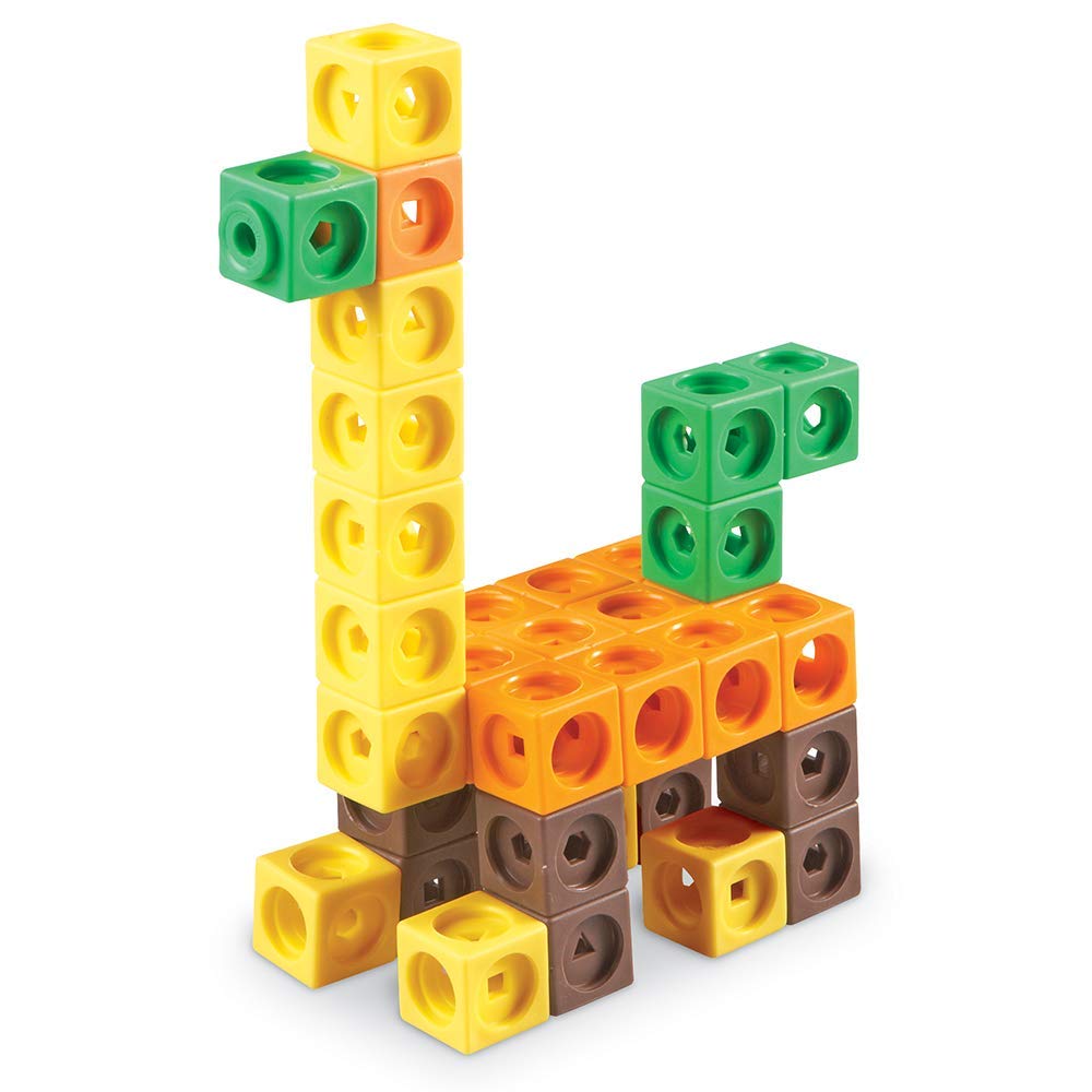 Learning Resources MathLink Cubes Big Builders - Set of 200 Cubes, Ages 5+, Develops Early Math Skills, STEM Toys, Math Games for Kids, Math Cubes for Kids