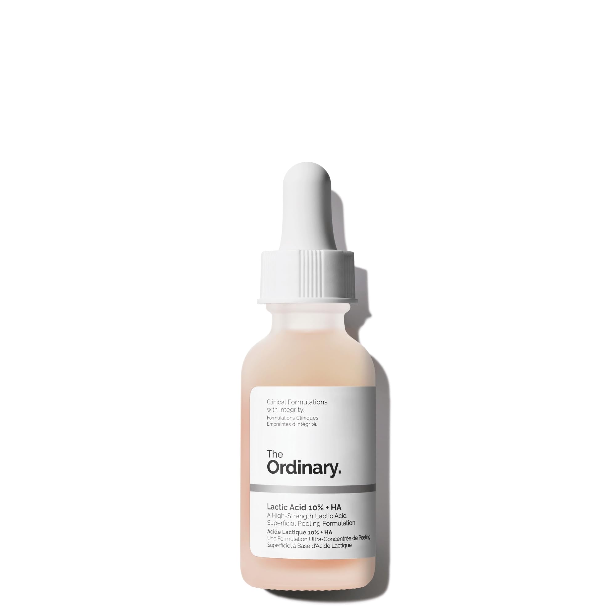 The Ordinary Lactic Acid 10% + Hyaluronic Acid 2%, High-Strength Exfoliating Serum for Smoother, Brighter Skin, 1 Fl Oz