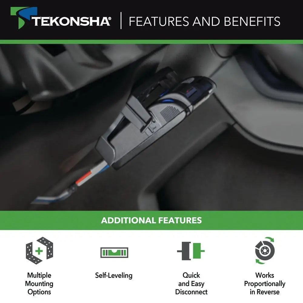 Tekonsha 90160 Primus IQ, Proportional Brake Controller for Trailers with 1-3 Axles, compatible with Ford, GM, Chevy, Dodge, RAM, Toyota, Jeep. Wiring Harness Sold Separately.