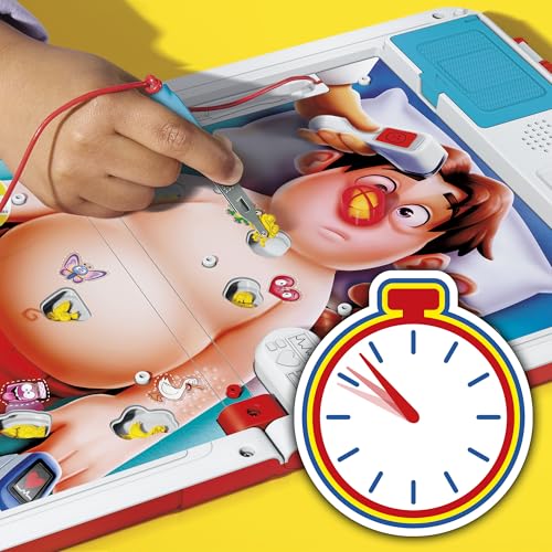 Operation Electronic Board Game with All-in-One Carrying Case | 2 Ways to Play | Ages 6+ | 1+ Players | 10 Mins. | Fun Kids Games