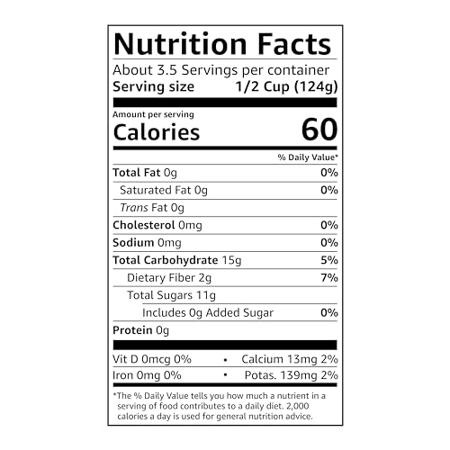 Amazon Fresh Brand, Canned Pear Halves in Pear Juice from Concentrate, 15 Oz (Previously Happy Belly, Packaging May Vary)