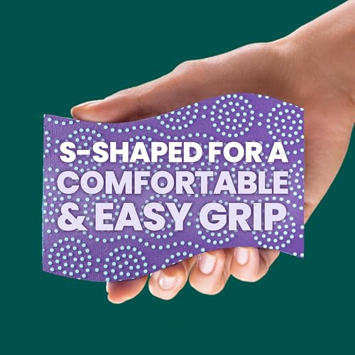 Scotch-Brite Scrub Dots Non-Scratch Scrub Sponge, Rinses Clean, for Washing Dishes and Cleaning Kitchen, 3 Scrub Sponges