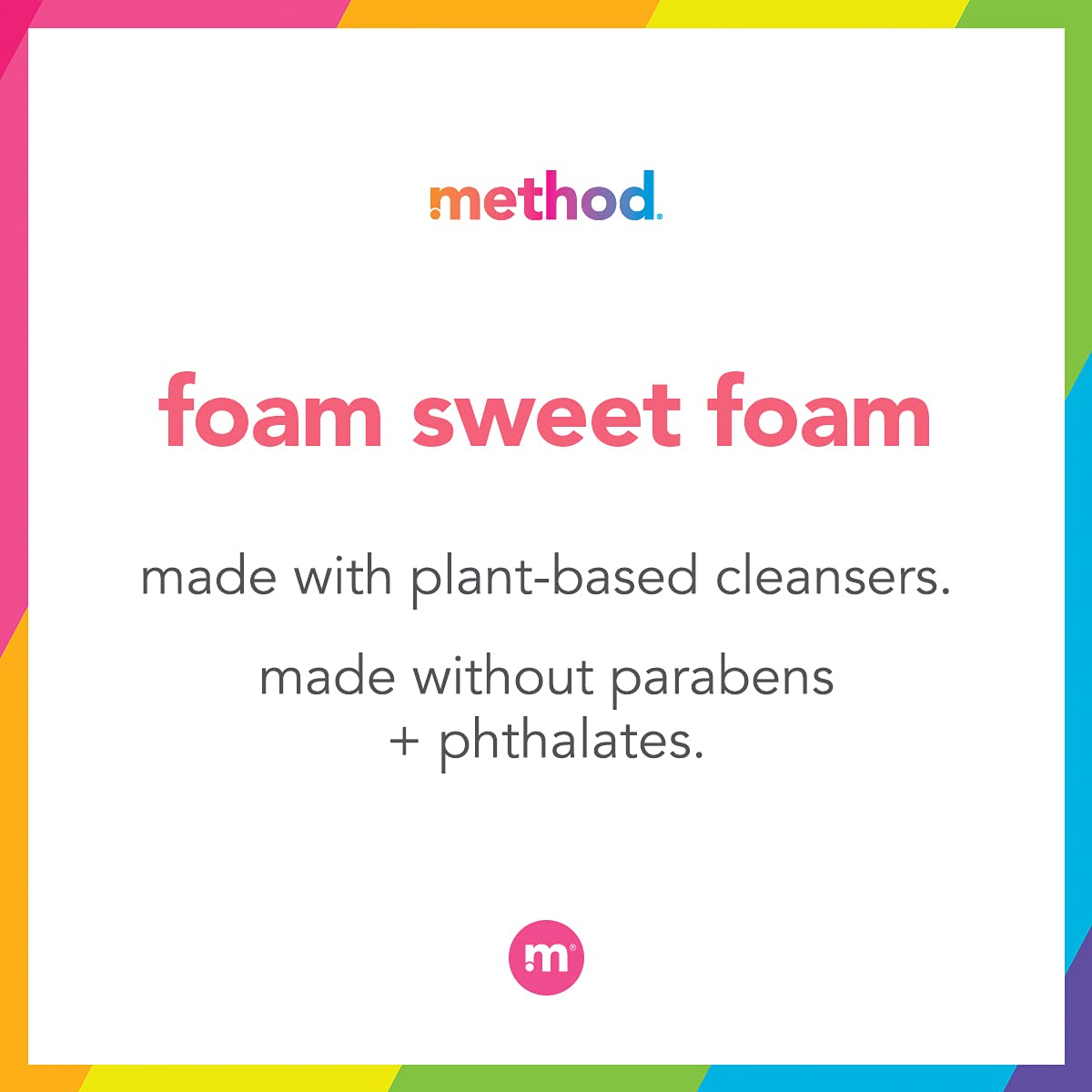 Method Foaming Hand Soap, Pink Grapefruit, 10 Fl Oz, Biodegradable Formula, (Pack of 3)