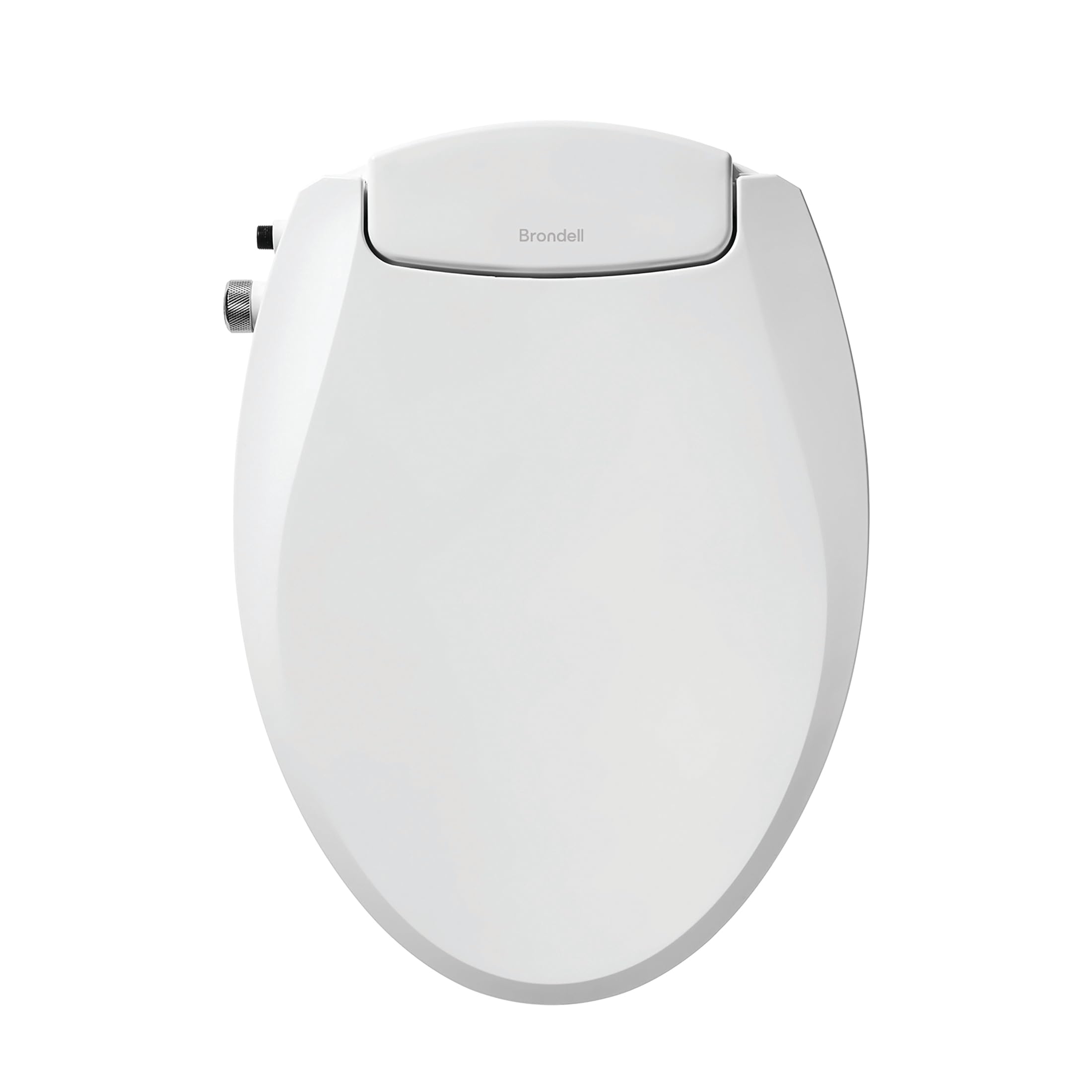 Brondell Bidet-Toilettensitz, nicht elektrisch, Swash Ecoseat, passend für längliche Toiletten, Weiß – Doppeldüsensystem, Umgebungswassertemperatur – Bidet mit einfacher Installation