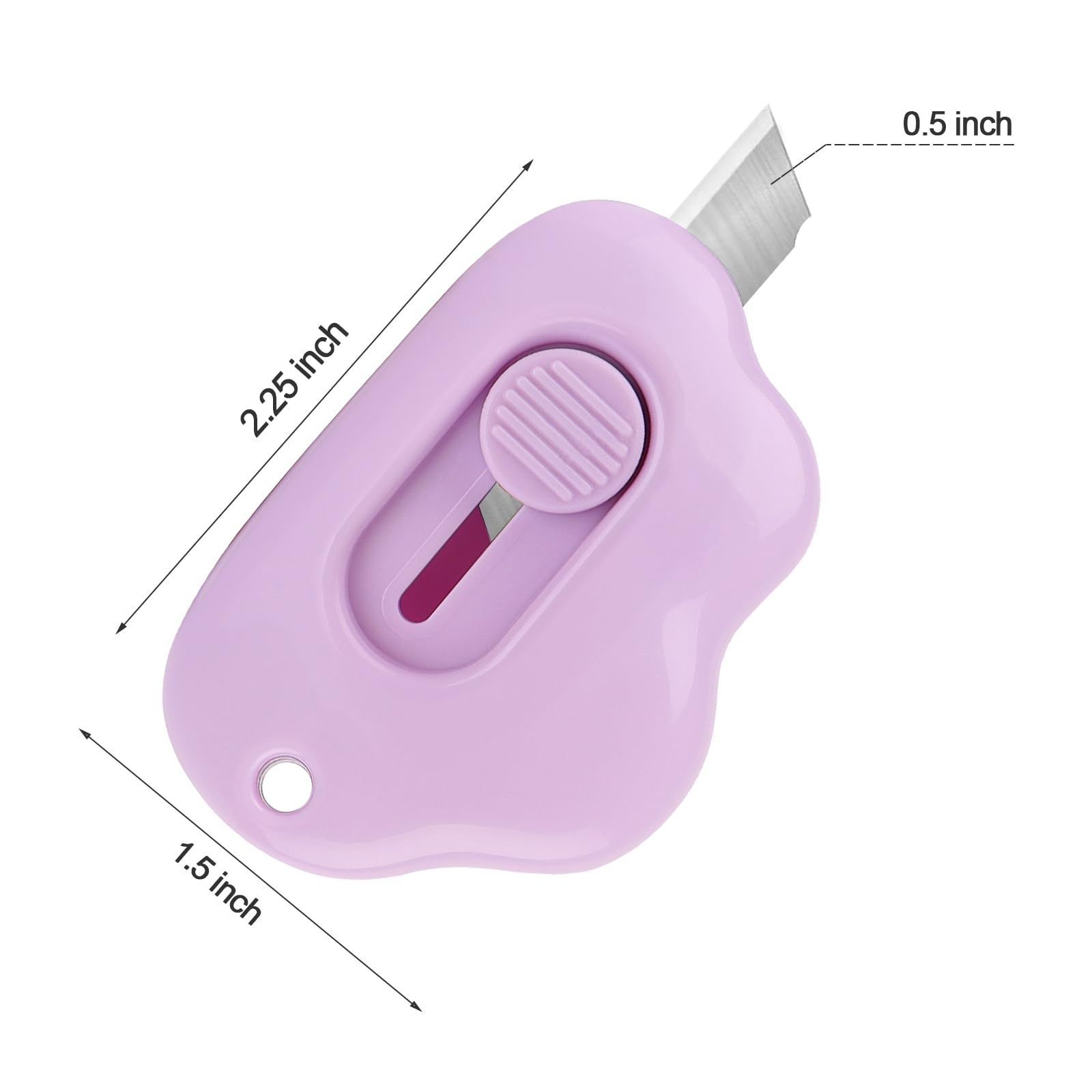 Box Cutters - 3 Pack Retractable Letter Opener, Adorable Cloud Tiny Paper Cutter for Key Chain Pocket Bag Package Envelope Mail Letter Box Paper DIY Projects for Girls and Boys